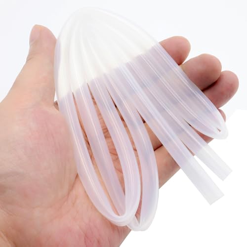 Silicone Tube 9/32"(7mm) ID x 3/8"(9mm) OD Clear Flexible Silicone Rubber Tubing Water Air Hose Pipe Transparent (3.3ft / 1m；7 x 9mm) - size: 7mm ID x 9mm OD