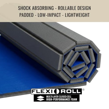 Dollamur 5'x10'x1.25" Jiu-Jitsu Mat, Tatami - color: Royal