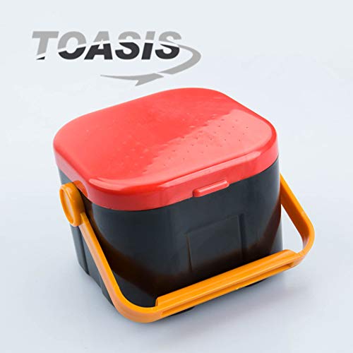 Toasis Fishing Worm Storage Container Live Bait Plastic Box
