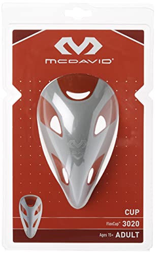 McDavid Protective Cup for Support and Comfort, Athletic Cup for Hockey Baseball Softball Wrestling Football . Flexcup Supperior Cups for Groin Protection - size: Adult (Pack of 3)