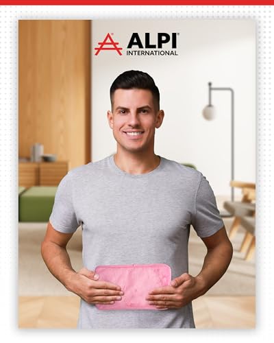 Alpi Rectangle Plush Gel Bead Ice Pack for Muscle Aches & Relaxation - color: Pink, size: Rectangle 2 Pack