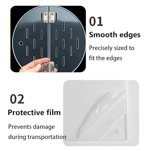Custom Fish Tank Cover Plate, Round Clear Aquarium Cover, Cuttable Aquarium Anti-Jumping Cover, Avoid Cat Catching Fish(D-16in) - size: D-16in