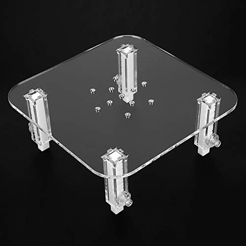 Protein Skimmer Stand, Clear Protein Separator Bracket Adjustable Height Acrylic Protein Skimmer Bracket Heightening Accessories for Aquarium Fish Tank - size: Small