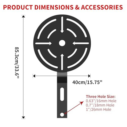 AHTAPFON Wall Ball Target for Rack Mounted with Extension,Medicine Ball Target for Power Rack Attachments,Home Gym Exercise Ball Squash Fitness for Enhance Explosive Power - size: 1″/26mm Hole