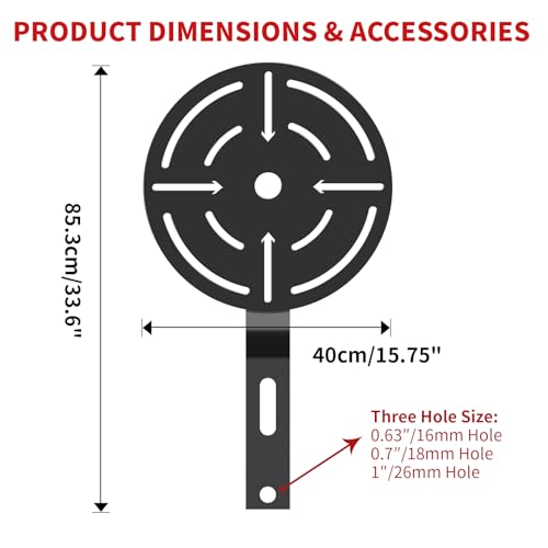 AHTAPFON Wall Ball Target for Rack Mounted with Extension,Medicine Ball Target for Power Rack Attachments,Home Gym Exercise Ball Squash Fitness for Enhance Explosive Power - size: 5/8″-16mm Hole