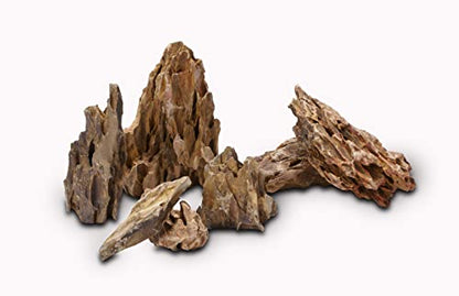 Natural Dragon Stones (16lbs, 2~8 inches,7-8pcs) for Aquascaping Terrariums, Paludariums,Vivariums, Reptile and Amphibian Enclosures - size: 01 Dragon(Ohko) Stone(2-8inch,16lbs)