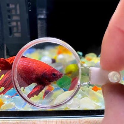 Aquarium Magnifying Glass - Magnifying Glass with Suction Cup | Animal Plant Observation Fish Tank Viewer for Viewing Coral and Taking Pictures