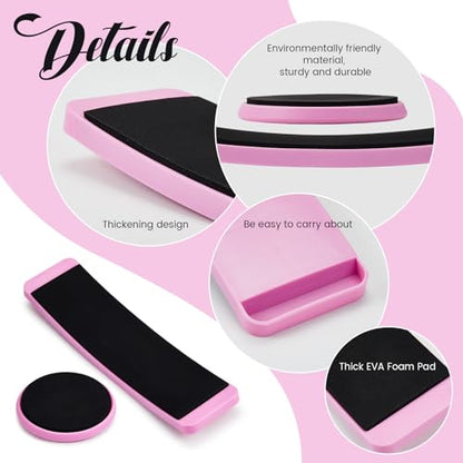 2 Pcs Turning Board Skate Spinner for Ballet Dancers - color: Pink