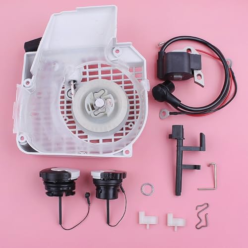 Tools Recoil Starter Ignition Coil Fuel Oil Tank Cap for Stihl MS250 025 MS230 023 MS210 021 Switch Shaft Chainsaw Replacement Part