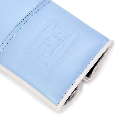 Everlast Powerlock OG Pro Training Boxing Gloves - color: Powder Blue/White, size: 16 oz