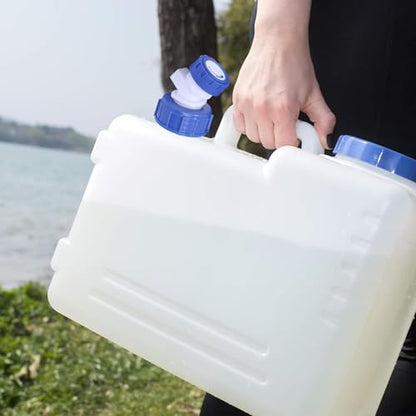 3.9 Gallon/15L Water Container with Spigot, Portable BPA Free Water Jug, Multifunction Water Tank for Camping Outdoor Hiking Picnic Supplies, Emergency Stroage, 2 Pack - size: 4 gal, 2 pack