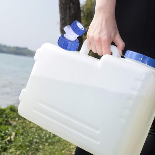 4 Gallon/15L Water Container with Spigot, Portable BPA Free Water Jug, Multifunction Water Tank for Camping Outdoor Hiking Picnic Supplies, Emergency Stroage, 4 Pack - size: 4 gal, 4 pack