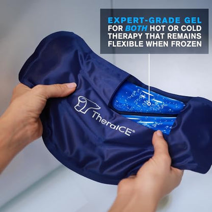 TheraICE Ice Pack for Back Pain Relief, Lower Back Wrap for Lumbar Sciatic - style: Extra/Replacement Pack