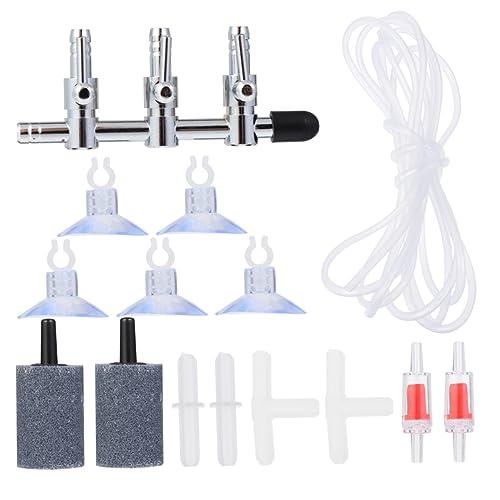 Cabilock Aquarium Air Pump Accessories Connection Tube Connector Gasket Kit for Fish Tank