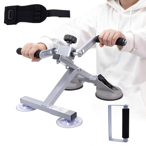 Hand Cycle for Physical Therapy, 4 Modes Arm Bicycle Exerciser | Portable Tabletop Hand Bicycle Exerciser, Adjustable Resistance, for Arm/Shoulder/Wrist(with Rehab Gloves, Extra Handle) - color: 4 Functions