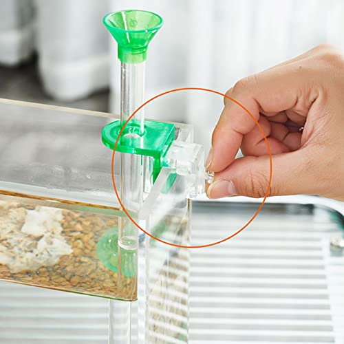 Fish Shrimp Feeder Clear Acrylic Shrimp Feeding Tube with Dish Clip to Aquarium Feeders for Fish 6 Size - size: 15CM