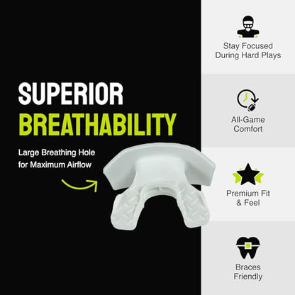 DAMAGE CONTROL Youth Football Mouth Guard – Momma's Boy - color: Momma's Boy