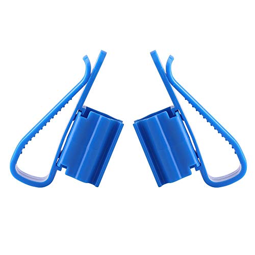 2Pcs Aquarium Hose Clip Holder, Plastic Water Pipe Tube Mounting Clip for 8-16mm Inflow Outflow, Fish Tank Airline Tubing Organizer for Aquarium Bucket Sump
