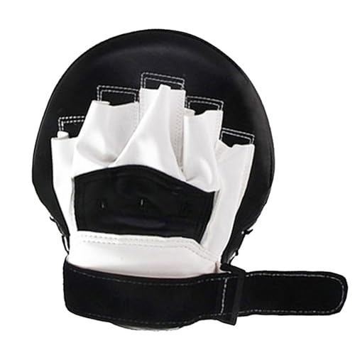 Curved Focus Boxing Punching Mitts, Leatherette Training Target Hand Pads for Karate, Muay Thai Kick, Sparring, Dojo,