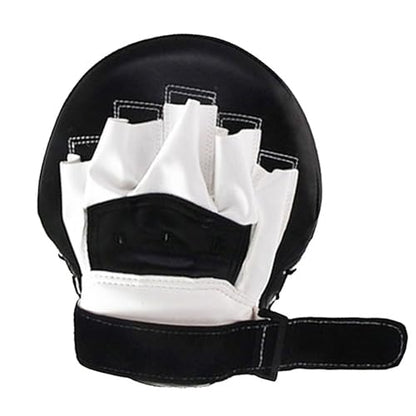 Curved Focus Boxing Punching Mitts, Leatherette Training Target Hand Pads for Karate, Muay Thai Kick, Sparring, Dojo,