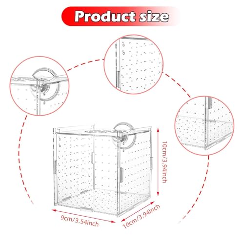 Aquarium Breeding Box Acclimation Hatchery Hatching Spawning Room Box Separator for ES Turtle, Single Room
