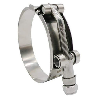 3.25" T Bolt Hose Clamp Stainless Steel - Working Range 89mm - 97mm for 3.25" I.D. Hose with 3mm - 6mm Wall Thickness, Roadformer T-bolt Clamp Featured to Provide Reliable Sealing Force, 2 Pack - size: 3.25" Hose Clamp 89mm - 97mm (3.50" - 3.82")