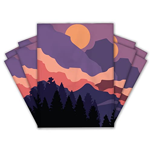 10x13 (100) Mountain Sunset Summer Designer Poly Mailers Waterproof Self Sealing Tear Resistant Polymailers Shipping Envelopes Premium Printed Bags For Small Businesses