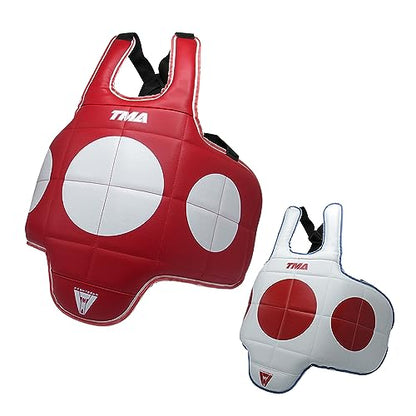 TMA Martial Arts Chest Protector Tae Kwon Do MMA Kickboxing (Reversible) - size: Large-X-Large