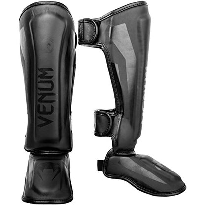 Venum Kids Elite Shinguards - color: Matte/Black, size: Small: 3-5 Years