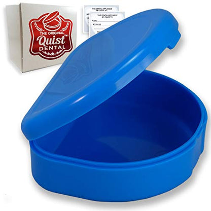 QUIST (TM) Solid Orthodontic Retainer Case (Blue) - color: Blue