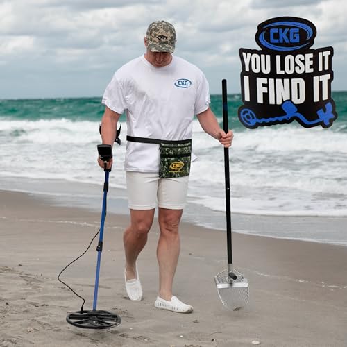 Sand Scoops for Beach Metal Detecting Stainless Steel Beach Metal Detecting Shovel Underwater Treasure Hunting, Metal Detector Accessories(Bag + Scoop + Carbon Fiber Handle), (Hex-7 + Handle) - size: Hex-7 + Handle