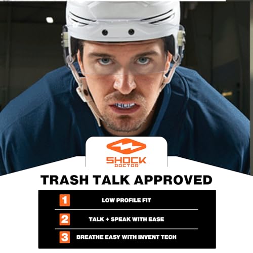 Shock Doctor Trash Talker Basketball Strapless, Clear Blue, Adult - color: Clear Blue, size: Adult