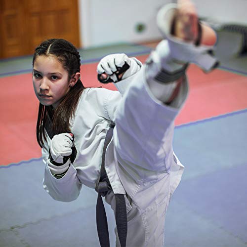 Punch Bag Training Gloves, LangRay MMA Grappling Gloves for Sparring Martial Arts Boxing Training for Adults and Kids - size: Large, style: Taekwondo White