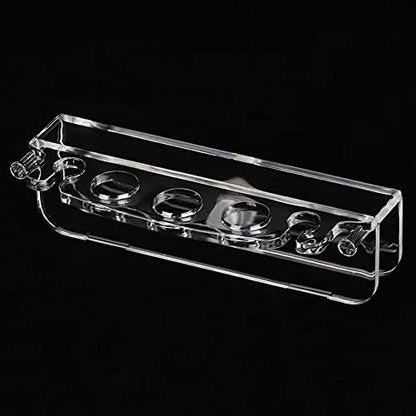 Acrylic Transparent Aquarium Tool Holder, Maintenance Rack S, White Clear, Space Saving Organizer - Durable Material, Easy Installation, Ideal for Fish Tank Tools