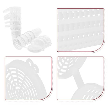 VANZACK 10Pcs Fishing Bait Cage Traps Feeder Holder Box Large Size Baits Case Barrel Fish Lure Plastic Basket Fishing