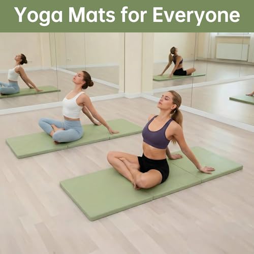 Foldable Yoga Mat - color: Green