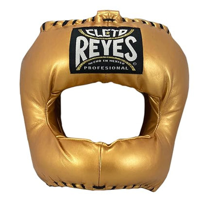 CLETO REYES Boxing Traditional Headgear for Men and Women, Sparring Fighting Sports, Kickboxing, MMA, Muay Thai - color: Solid Gold