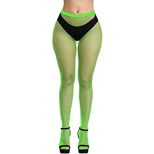 Fishnet Stockings Womens High Waist Tights Sexy Sheer Mesh Pantyhose