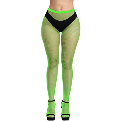Fishnet Stockings Womens High Waist Tights Sexy Sheer Mesh Pantyhose