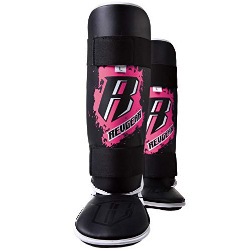 Revgear Kids Combat Series Shin Guards | High Performance Foam Padding | Durable and Lightweight - color: Pink, size: Small