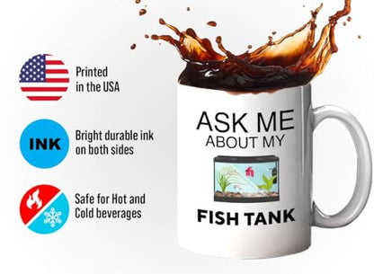 Bubble Hugs Fish Tank Lover Coffee Mug 11oz White - Fish Tank Lovers - Aquarist & Fishkeeping Gift