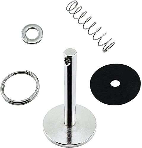 Marine Hatch Cover Pull Handle with Spring Hidden Pin Button for Fishing Boat Yacht ， Stainless-Steel 316 Hatch Cover Pull Lifter & Rubber Gasket and Spring - style: Diameter: 7.8mm