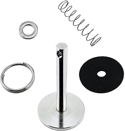 Marine Hatch Cover Pull Handle with Spring Hidden Pin Button for Fishing Boat Yacht ， Stainless-Steel 316 Hatch Cover Pull Lifter & Rubber Gasket and Spring - style: Diameter: 7.8mm