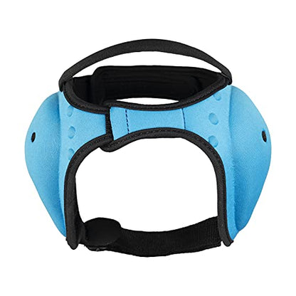 Wrestling BJJ Grappling Headgear - Adjustable Ear Guard - Ultra Soft Ear & Head Guard - Adult & Youth - color: Blue, size: Youth
