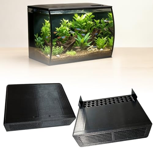 2PCS Bottom Inlet Box for Fluval Flex 9 & 15 Gallon Aquarium - Protective Filter Inlet Cover - Prevents Fish & Shrimp Suction and Debris Clogging - Fish Tank Flow Protector