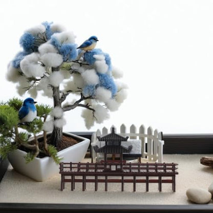 Miniature Pavilion Model Chinese Style Bridge Ornament for Aquarium and Bonsai Decor Compact Ancient Architecture Statue for Micro Landscape