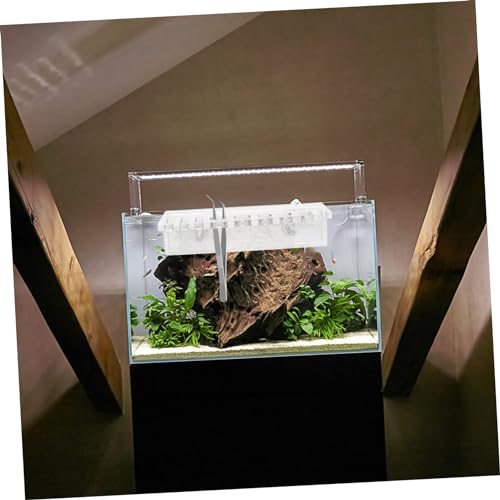 COLLBATH Fish Tank Cleaning Tool Holder Aquarium Plant Trimmer Wall-Mounted Rack Organizer