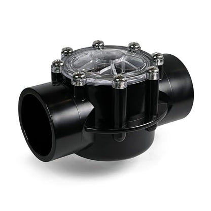 1.5 Inch Pool Check Valve – 5 PSI Spring Loaded, CPVC, Non-Lube PTFE Seats – Inline Backflow Prevention for Pools, Spas, Heaters, Salt & Chemical Systems