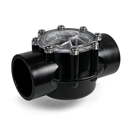 1.5 Inch Pool Check Valve – 5 PSI Spring Loaded, CPVC, Non-Lube PTFE Seats – Inline Backflow Prevention for Pools, Spas, Heaters, Salt & Chemical Systems