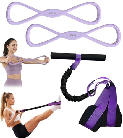 3 Pcs Fitness Resistance Bands Set
